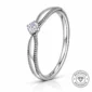 Bague Femme en Argent 925 & Moissanite Sertie.