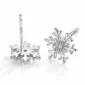 Boucles d'Oreilles Flocon de Neige Thème Noël