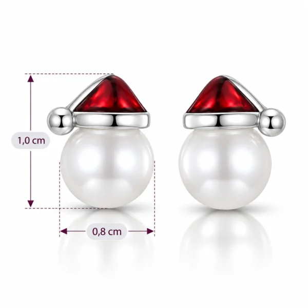 Boucles d’Oreilles Père Noël en Argent 925 & Perles Blanches (dimensions) Boucles d’Oreilles Père Noël en Argent 925 & Perles Blanches (dimensions).