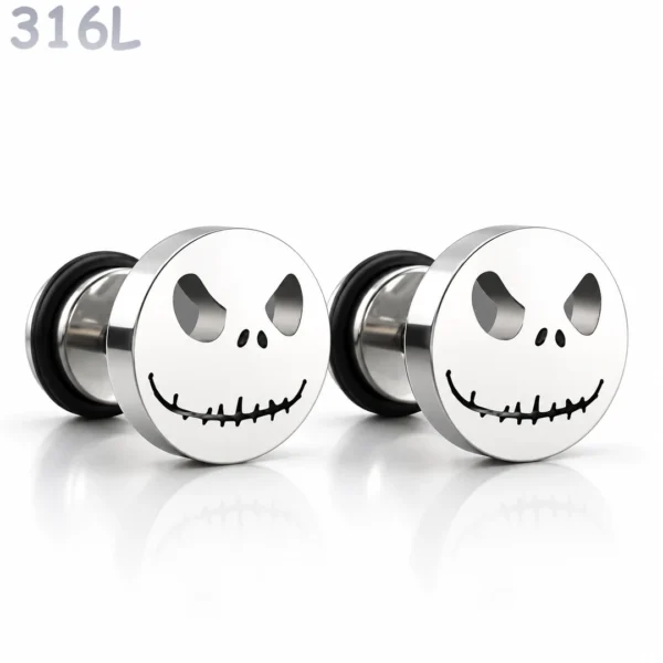 Boucles d'Oreilles Tête de Mort Jack Skellington.