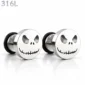 Boucles d'Oreilles Tête de Mort Jack Skellington.