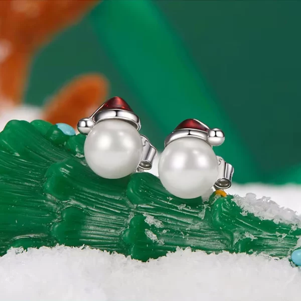 Boucles d'oreilles en argent 925 Perle de Noël (expo) Boucles d'oreilles en argent 925 Perle de Noël (expo).
