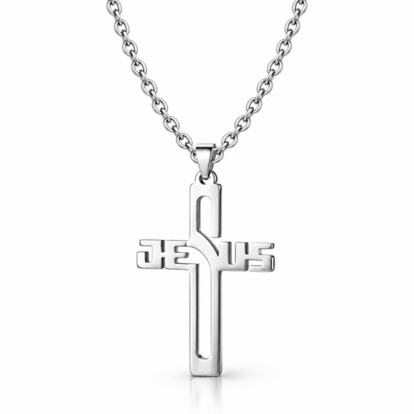 Collier Croix JESUS Acier Inoxydable 316L Collier Croix JESUS Acier Inoxydable 316L.