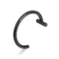 Faux Piercing Lèvre Anneau en Acier Chirurgical 8 ou 10 mm (variante couleur noir).