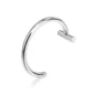 Faux Piercing Lèvre Anneau en Acier Chirurgical 8 ou 10 mm (variante teinte naturelle).