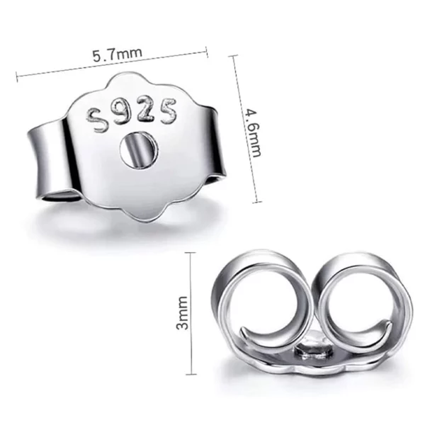 Fermoirs Papillon en Argent 925 Sterling (dimensions) Fermoirs Papillon en Argent 925 Sterling (dimensions)