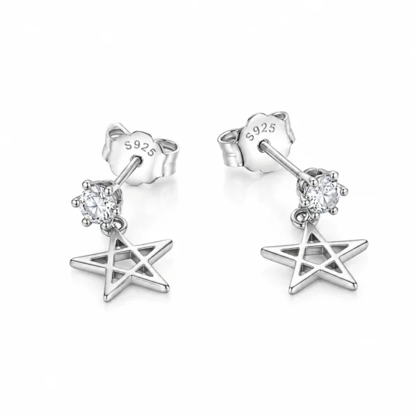 Fermoirs Papillon en Argent 925 Sterling sur Clous d'Oreille Fermoirs Papillon en Argent 925 Sterling sur Clous d'Oreille.