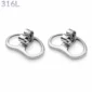 Fermoirs Réhausseurs Papillon pour Boucles d’Oreilles.