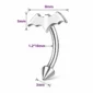 Piercing Chauve-Souris Banane 10 mm Arcade & Oreille en Acier 316L.