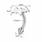Piercing Chauve-Souris Banane 8 mm Arcade & Oreille en Acier 316L.