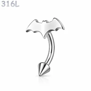 Piercing Chauve-Souris Banane Arcade & Oreille en Acier 316L.