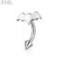 Piercing Chauve-Souris Banane Arcade & Oreille en Acier 316L.
