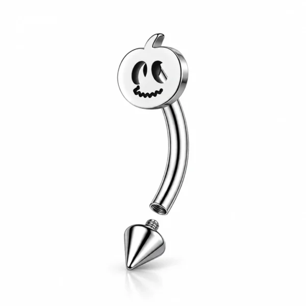 Piercing Citrouille & Pointe Conique Banane 16G Filetage Interne Acier 316L Piercing Citrouille & Pointe Conique Banane 16G Filetage Interne Acier 316L.