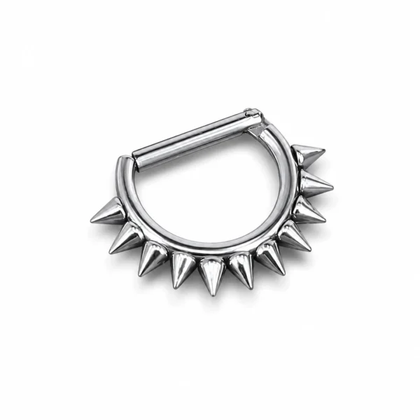 Piercing Clicker Demi-Cercle à Pointes Acier 316L Piercing Clicker Demi-Cercle à Pointes Acier 316L.