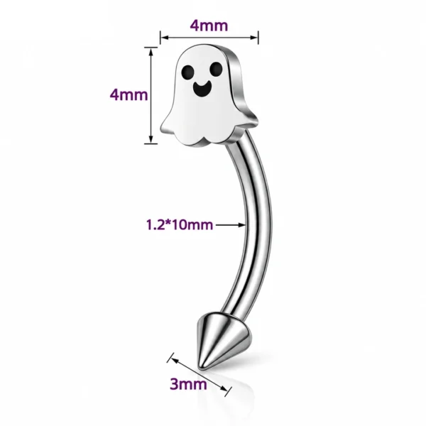 Piercing Fantôme Banane 10 mm Arcade & Oreille en Acier Chirurgical 316L Piercing Fantôme Banane 10 mm Arcade & Oreille en Acier Chirurgical 316L.