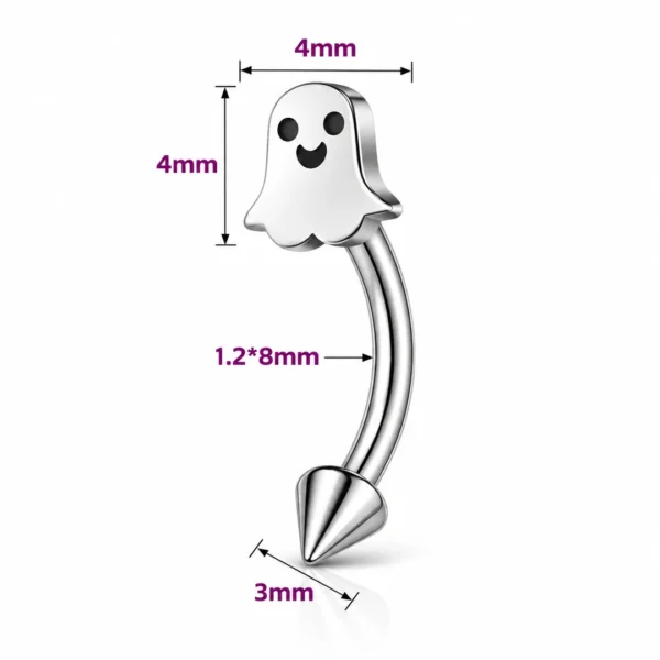 Piercing Fantôme Banane 8 mm Arcade & Oreille en Acier Chirurgical 316L Piercing Fantôme Banane 8 mm Arcade & Oreille en Acier Chirurgical 316L.