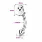 Piercing Fantôme Banane 8 mm Arcade & Oreille en Acier Chirurgical 316L.