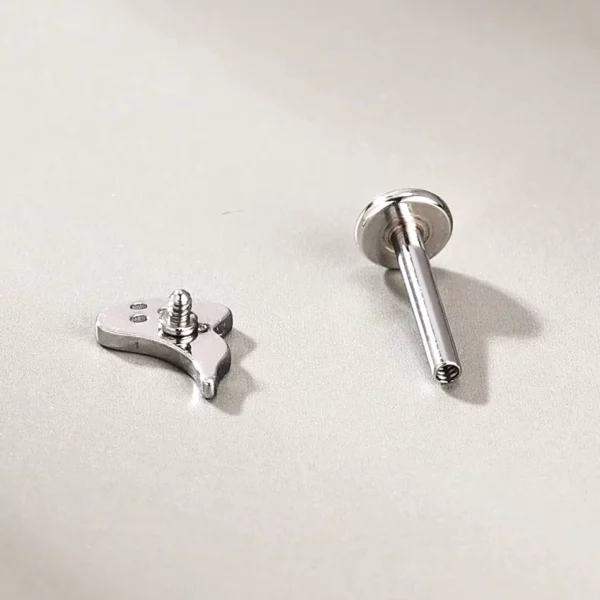 Piercing Labret Fantôme en Acier Chirurgical (filetage) Piercing Labret Fantôme en Acier Chirurgical (filetage).