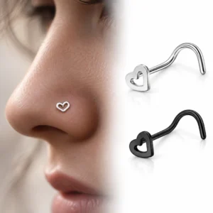 Piercing Narine Cœur Évasé en Acier 316L.