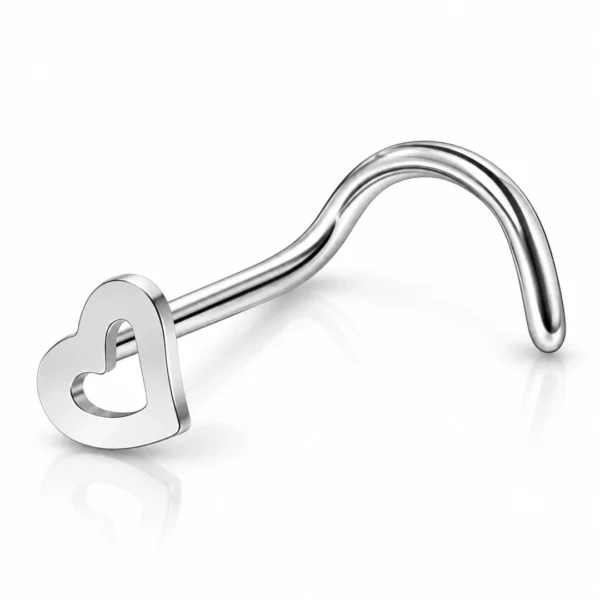 Piercing Narine Cœur Évasé en Acier 316L Poli Piercing Narine Cœur Évasé en Acier 316L Poli.