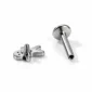 Piercing Pain d’Épices Labret 16G Filetage Interne en Acier 316L.