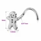 Piercing Pain d'Épices pour Narine en Acier Chirurgical 316L (dimensions).