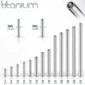 Barbell Droit en Titane ASTM-F136 Filetage Interne.