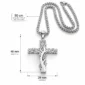 Collier Croix Arbre de Vie en Acier Inoxydable 316L (dimensions).