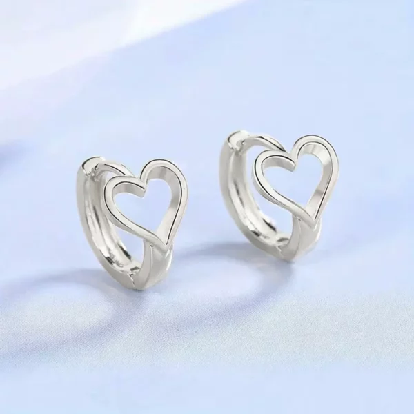 Créoles en Argent 925 à Cœur Ouvert (expo 2) Créoles en Argent 925 à Cœur Ouvert (expo).