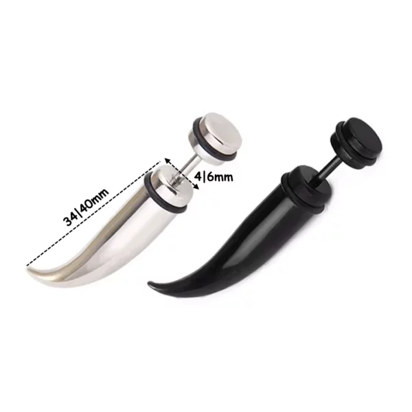 Faux Écarteur Lobe Tapers Griffes en Acier Chirurgical (dimensions) Faux Écarteur Lobe Tapers Griffes en Acier Chirurgical (dimensions).