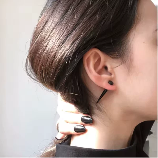 Faux Écarteur Lobe Tapers en Acier Chirurgical (variante noir sur lobe) Faux Écarteur Lobe Tapers en Acier Chirurgical (variante noir sur lobe).
