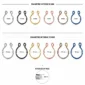Faux Piercing Septum Anneau Ajustable Acier 316L 8-10 mm (variantes & dimensions).