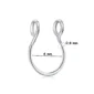 Faux Piercing Septum Anneau Redimensionnable en Acier 316L.
