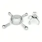 Faux Piercing Téton Réglable par 4 Vis de Serrage & Sublimé par un Zircon.