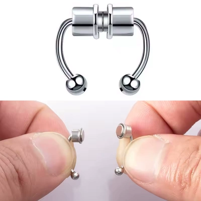 Faux Piercings magnétiques septum.