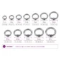 Piercing Anneau CBR en Acier Chirurgical 316L 16G & 14G (dimensions).