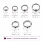 Piercing Anneau CBR en Acier Chirurgical 316L 16G & 14G (dimensions).