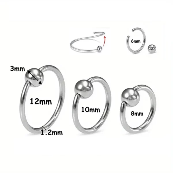 Piercing Anneau CBR en Acier Chirurgical (variantes 1.2mm) Piercing Anneau CBR en Acier Chirurgical (variantes 1.2mm).