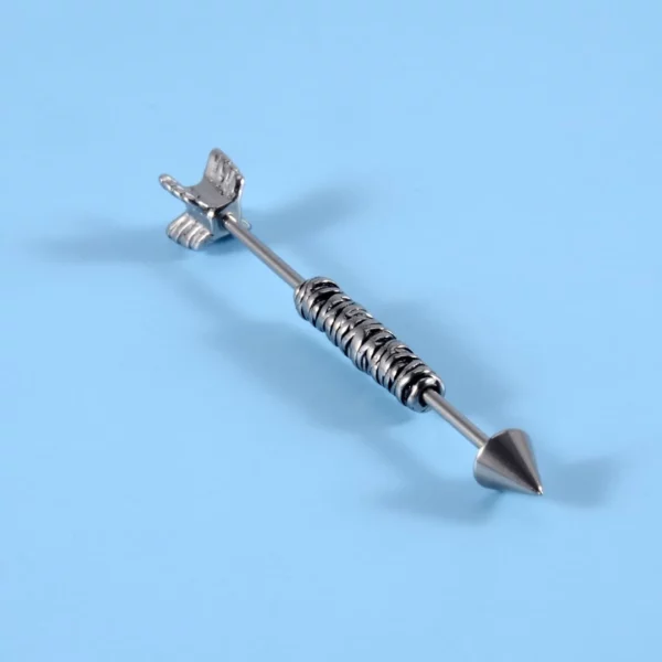 Piercing Industriel Oreille Flèche Incendiaire en Acier Chirurgical (expo) Piercing Industriel Oreille Flèche Incendiaire en Acier Chirurgical (expo).