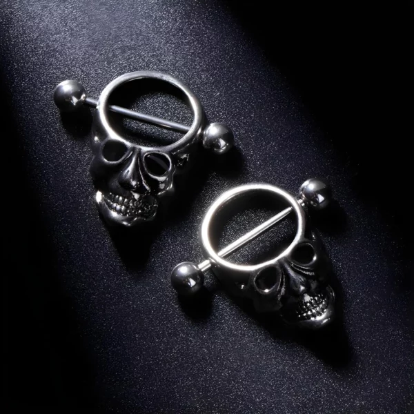 Piercing Téton Gothique Tête de Mort en Acier Chirurgical (expo) Piercing Téton Gothique Tête de Mort en Acier Chirurgical (expo).