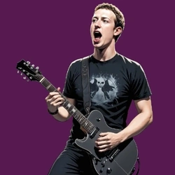 Mark Zuckerberg Facebook Gothique Rock.