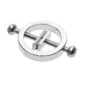 Faux Piercing Téton Ajustable avec Micro-Dents Femme Homme Punk Gothique.