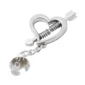 Faux Piercing Téton Cœur & Flèche à Ressorts - Variante Cloche Métal.