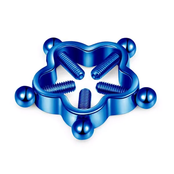 Faux Piercing Téton Fleur Industrielle Bleu Marine à 5 Vis Faux Piercing Téton Fleur Industrielle Bleu Marine à 5 Vis.