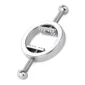 Faux Piercing Téton à Vis de Serrage et Micro-Dents en Acier Chirurgical 316L.