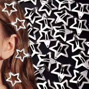 Barrettes Étoile Cheveux (Lot de 10) Filles Femmes.