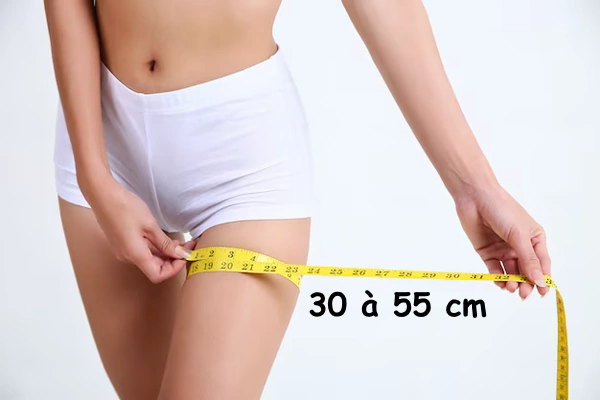 Mesure tour de cuisse pour jarretière.