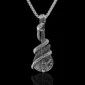 Collier Punk Rock Guitare & Serpent Acier Inoxydable 60 cm.