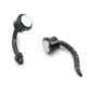 Faux Piercing Aimanté pour Septum Serpent Noir.