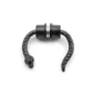 Faux Piercing Septum Magnétique en forme de Serpent Noir.